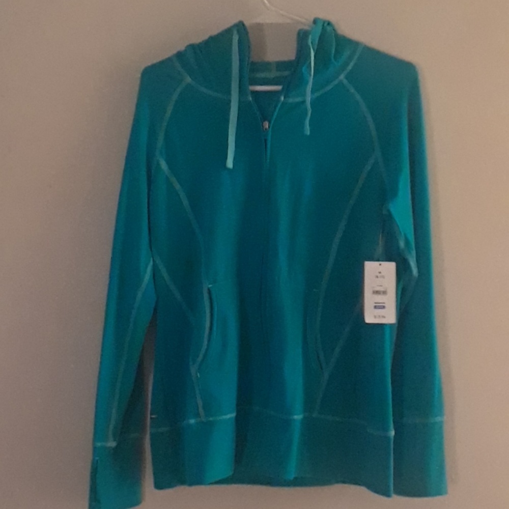 Blue hoodie